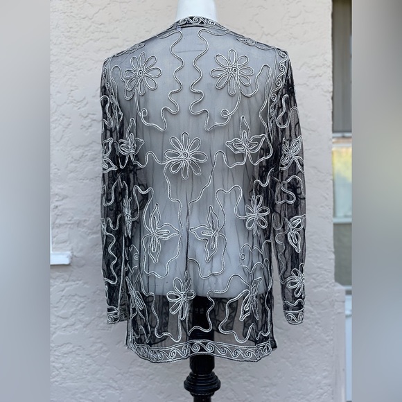 Sheer Dress Blouse/ jacket - Picture 4 of 7